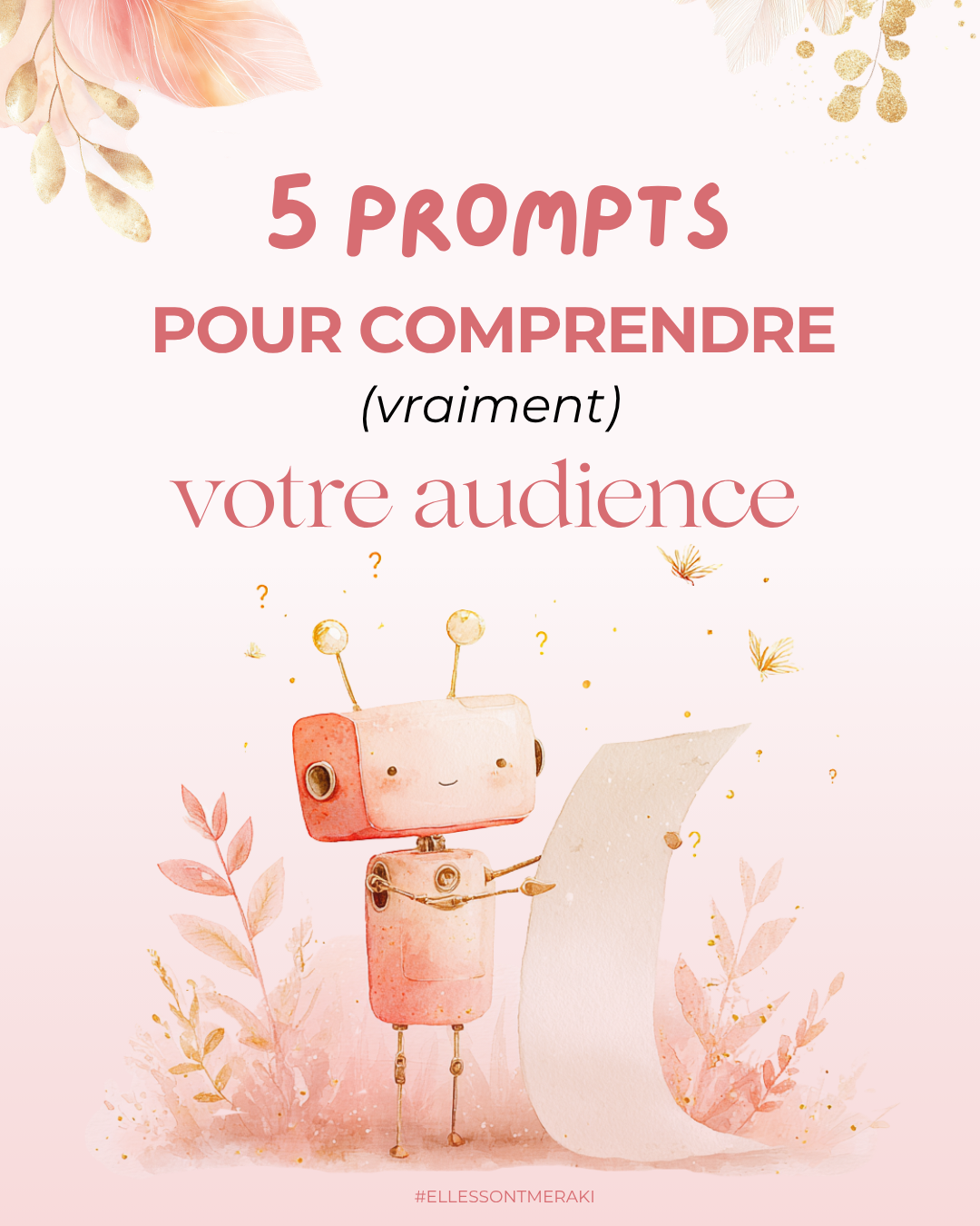 Carrousel · 5 Prompts Audience — slide 1